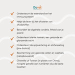 USP’s Duval Chlorella – zuivere microalg rijk aan chlorofyl, plantaardig eiwit en natuurlijke ondersteuning voor paarden.