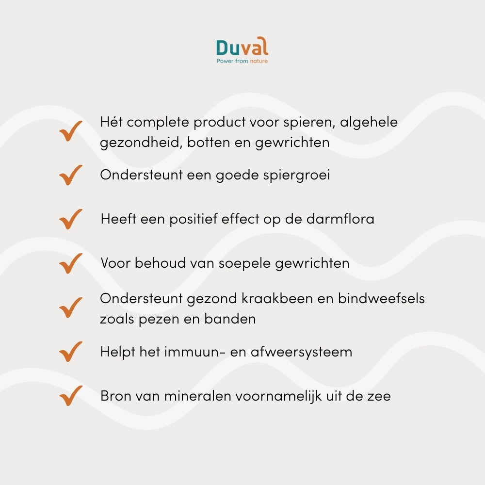 USP’s Duval MultiMix: complete ondersteuning voor spieren, gewrichten, conditie en herstel bij paarden.