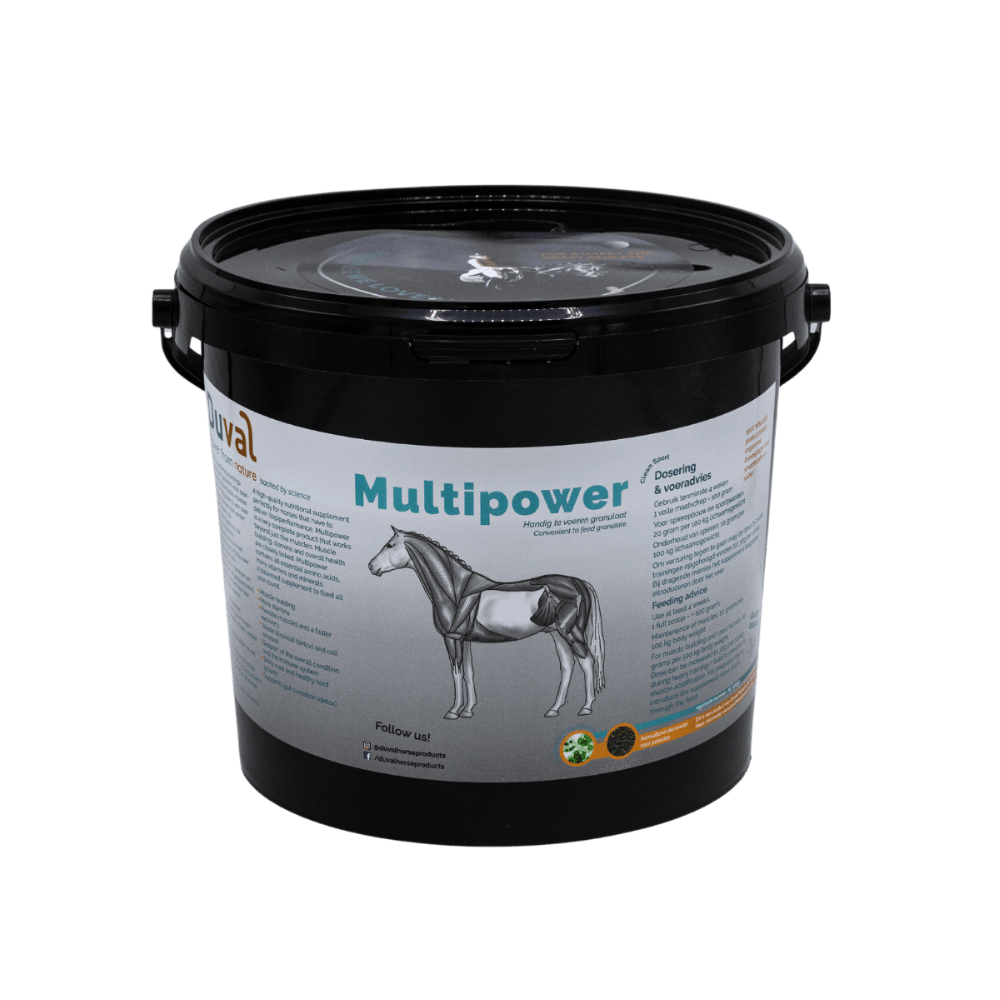 Emmer Duval MultiPower – hoogwaardig eiwitsupplement voor spieropbouw, herstel en conditie van paarden