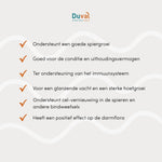 USP’s van Duval MultiPower: hoogwaardige plantaardige eiwitten, compleet aminozuurprofiel, ondersteuning van spieropbouw, herstel en conditie bij paarden.